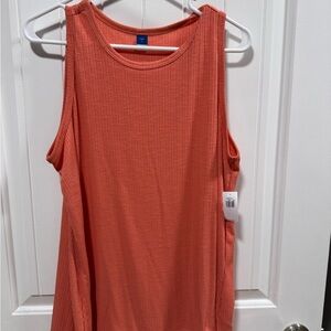 Old Navy Coral Ribbed Tank Top